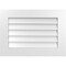 Ekena Millwork Vertical Surface Mount PVC Gable Vent: Non-Functional, w/ 3-1/2"W x 1"P Standard Frame, 28"W x 20"H GVPVE28X2001SN - alternate 1